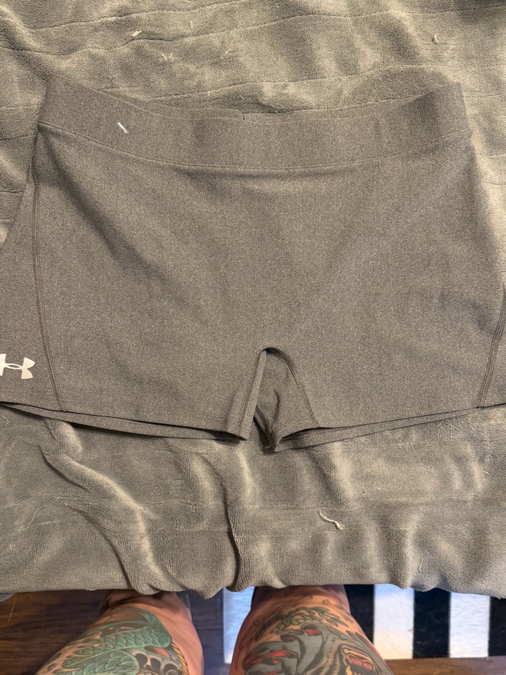 Under Armour Women's Athletic Shorts in Charcoal Gray